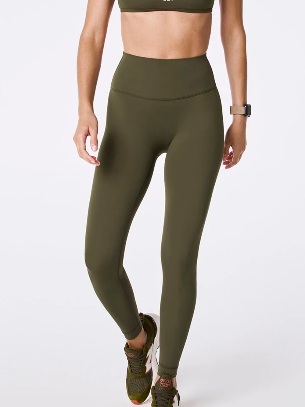 FIGS | SET ACTIVE Breathe High-Rise Leggings in spruce